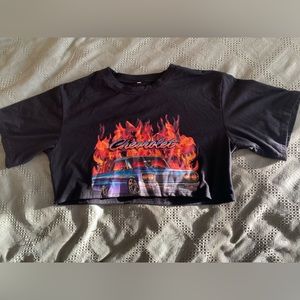 Graphic design cropped top